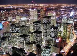 多倫多市中心的夜色