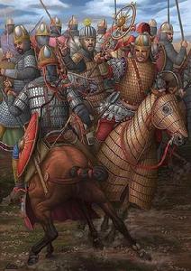 波斯騎兵在戰場各處都壓制了拜占庭人