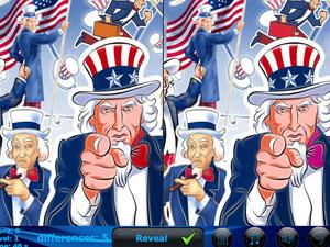 美國國慶日找不同 美國國慶日找不同