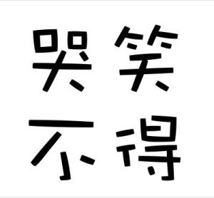 哭笑不得[成語]