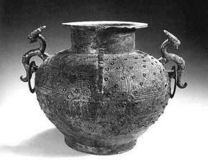 戰國絛索紋獸耳銅罍 戰國絛索紋獸耳銅罍