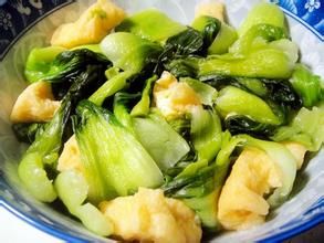 油豆腐炒小白菜