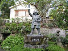 大阪城中的真田幸村塑像