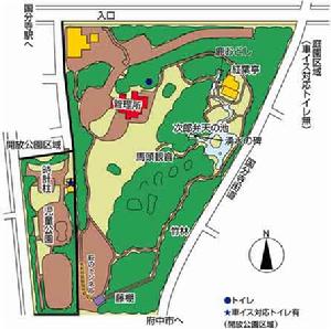 殿谷戶庭園平面導覽圖