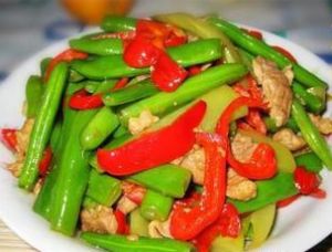 萵筍四季豆炒肉 萵筍四季豆炒肉