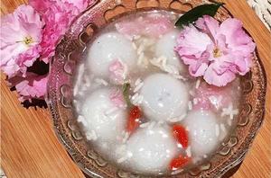 櫻花粉湯圓 櫻花粉湯圓