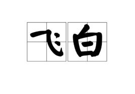 飛白[詞語概念]