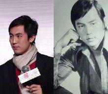 譚俊彥與狄龍年輕照對比