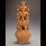 東漢越窯青黃釉四節多管葫蘆瓶 東漢越窯青黃釉四節多管葫蘆瓶