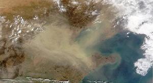 （圖）每年春天，黃沙塵從中國內陸吹向東海岸
