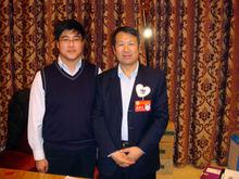 與省政協委員、市教育局張振忠副局長在一起