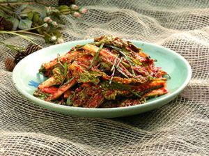 辣韭菜結泡菜 辣韭菜結泡菜