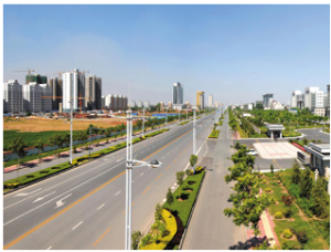 整改後的安陽市安林路(2015年5月20日攝)。