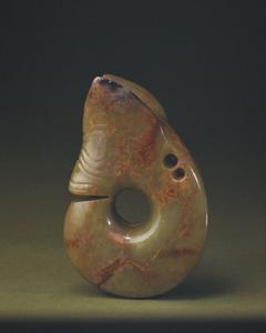 新石器時代玉獸形玦 新石器時代玉獸形玦