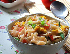 番茄蝦仁面片 番茄蝦仁面片