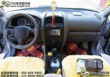 華陽聖達菲DVD導航儀改裝後的效果圖