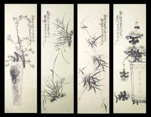 梅蘭竹菊畫 梅蘭竹菊畫