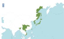 沙晶蘭屬物種分布示意圖