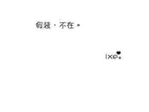 假裝不在 假裝不在