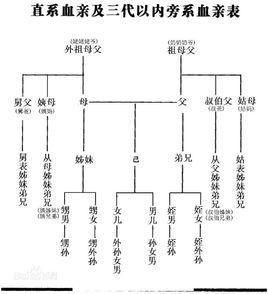 中國人親戚關係圖表