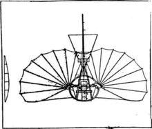 李林塔爾設計的蝙蝠式滑翔機