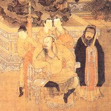 《朱雲折檻圖》-南宋 佚名（1127-1278）