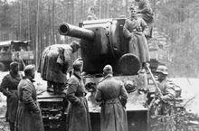 德軍繳獲的KV-2坦克