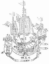 明末清初水師主力戰船趕繒船