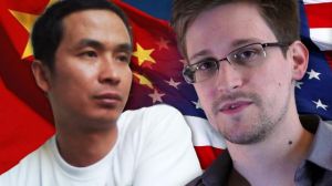 左:謝燕益 受權使用 右:斯諾登