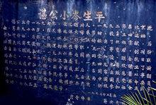 位於湖南安化的諶小岑墓碑