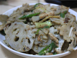 蓮藕炒肉絲