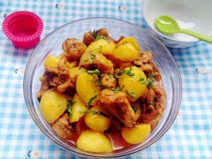 青豆土豆燒雞腿