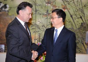 上海市市長韓正會見克雷格&middot;埃默森.