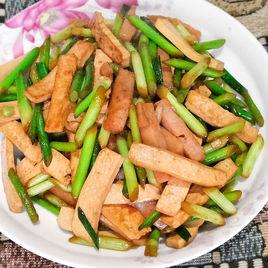 豆腐乾炒蒜苗 豆腐乾炒蒜苗
