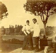 瑪麗亞及兒子尼古拉二世