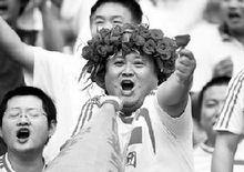 梅南生為中國足球加油