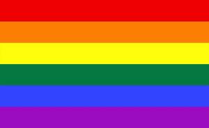 西班牙同性婚姻支持者的彩虹旗