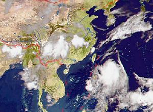 颱風艾雲尼雲圖