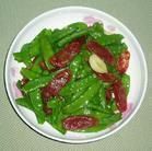 荷蘭豆炒臘腸 荷蘭豆炒臘腸