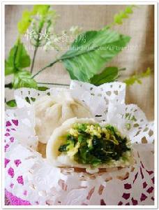 菠菜雞蛋包子 菠菜雞蛋包子