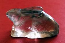 明水晶兔鎮紙 明水晶兔鎮紙