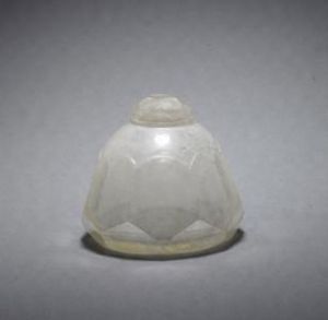 清康熙白玻璃水丞 清康熙白玻璃水丞