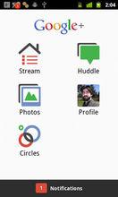 Android版Google+套用主介面
