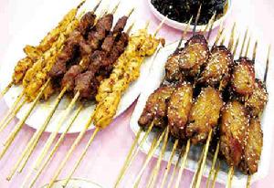 炸羊肉串 炸羊肉串