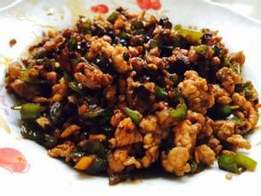 辣椒炒肉沫 辣椒炒肉沫