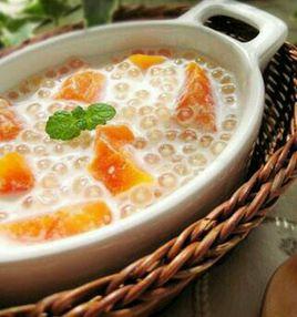 木瓜核桃西米露 木瓜核桃西米露