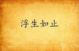 浮生如止 浮生如止