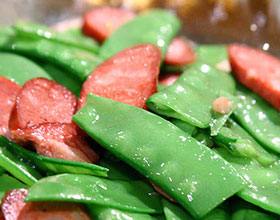 臘腸荷蘭豆 臘腸荷蘭豆
