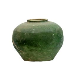商代綠釉陶罐 商代綠釉陶罐