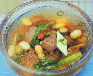 黃豆油菜牛肉湯 黃豆油菜牛肉湯